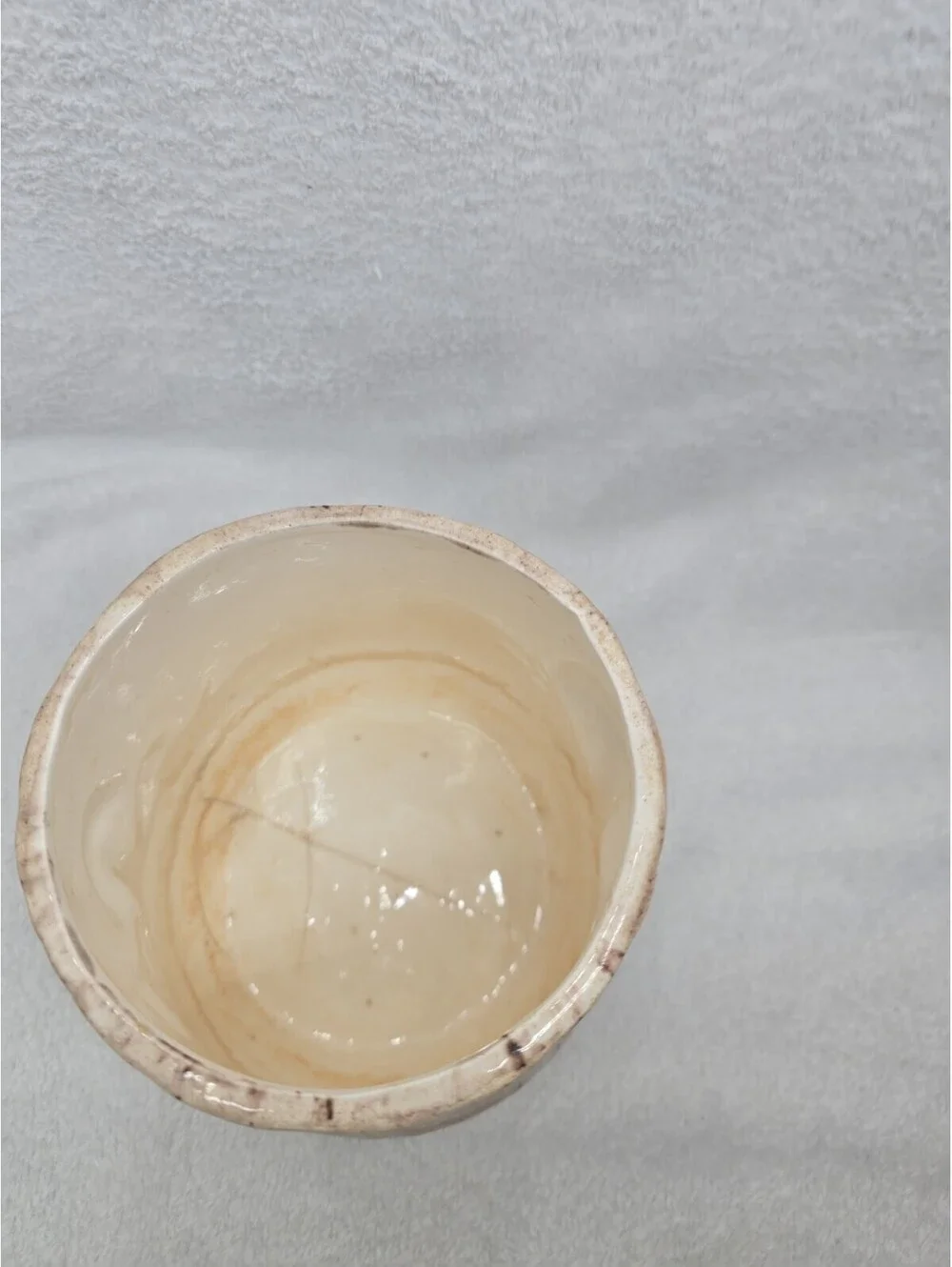 Vintage 70s Arnels Mushroom Ceramic Canister Utensil Holder Planter Med *No Lid*